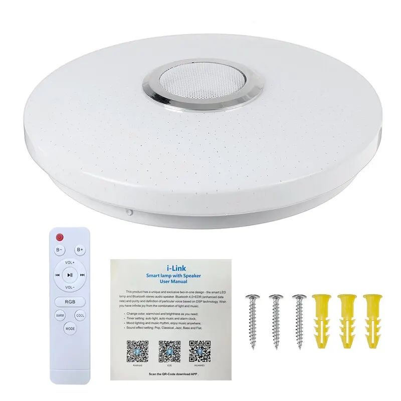 Smart RGB LED Ceiling Light with App and Remote Control