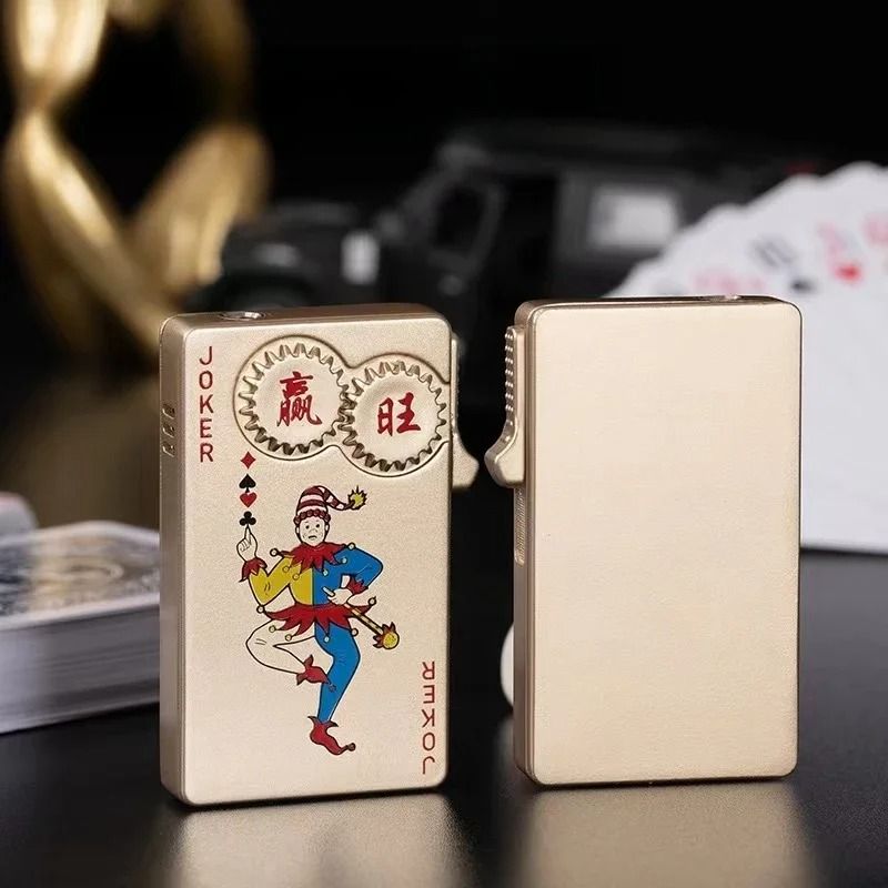 Ace of Spades Playing Card Butane Windproof Metal Lighter