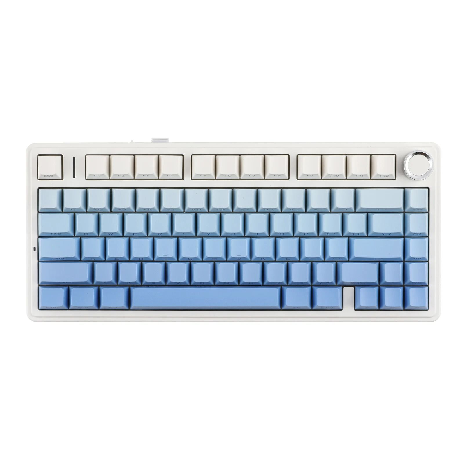 Compact Wireless RGB Keyboard with Gasket Structure and Knob Control