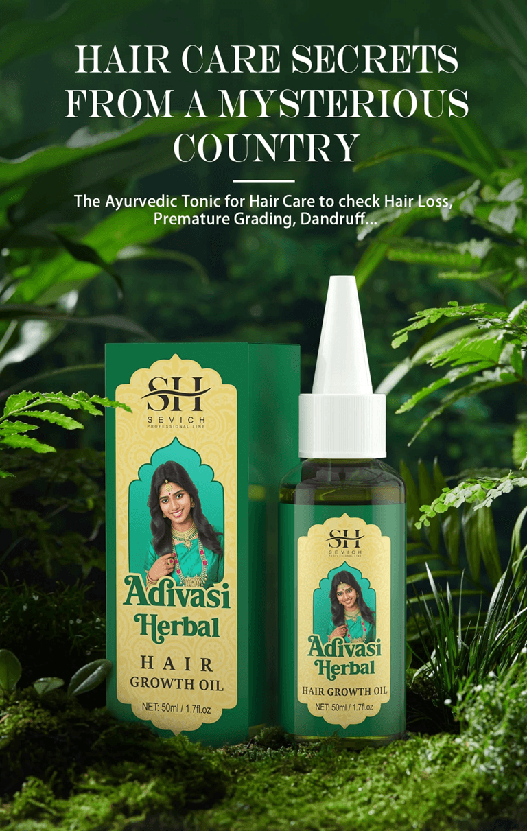 Ayurvedic Hair Growth Oil – Organic Anti Hair Loss Serum for Fast Regrowth and Thicker, Healthier Hair