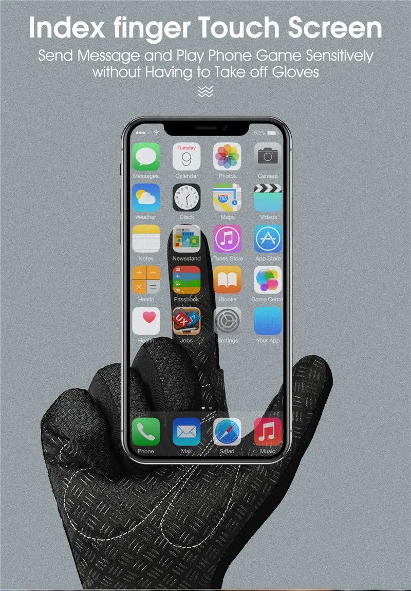 WEST BIKING Full Finger Touchscreen Cycling Gloves