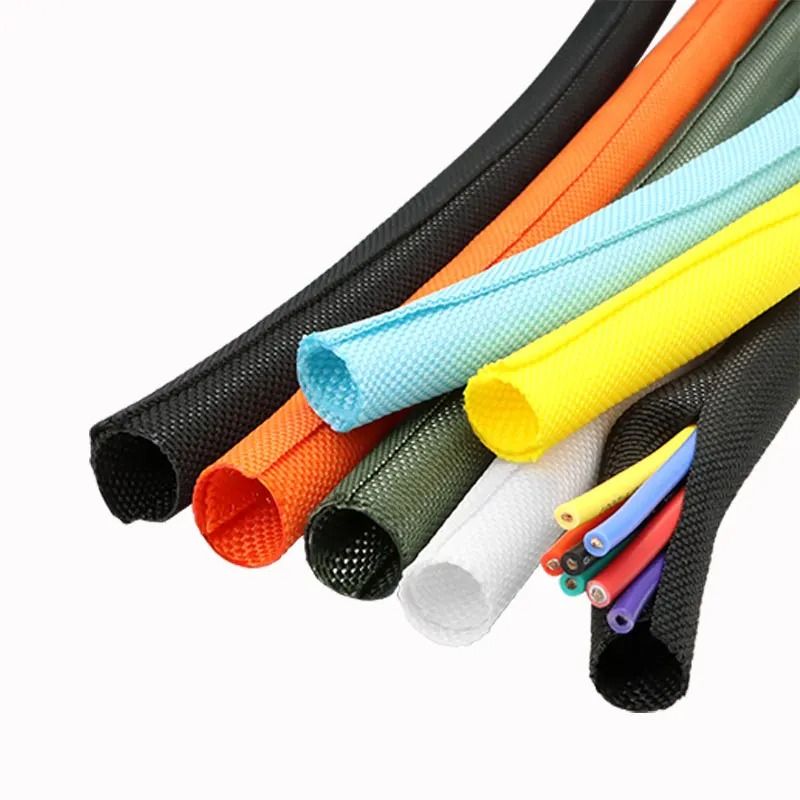 Self-Closed PET Braided Cable Sleeve – High-Performance Flexible Split Loom & Auto Line Protector