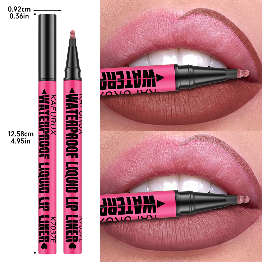 Liquid Matte Lipliner Pencil Waterproof Plumping Lip Stain Natural Lip Liner Outline Contour Makeup