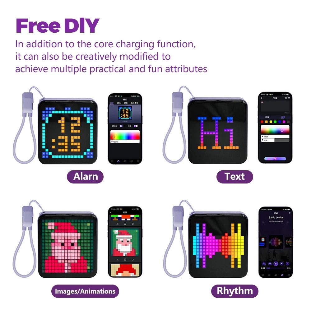Pixel Art Desktop Power Station