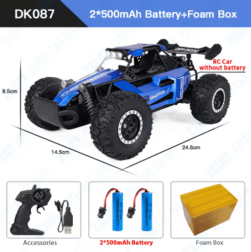 ZWN RC Off Road Car 1 16 1 20 Scale 2.4G Remote Control Climbing Vehicle with LED Lights