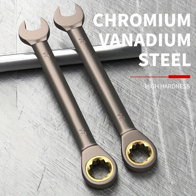 Dual Purpose Ratchet Wrench Open Spanner for Professional Auto Repair
