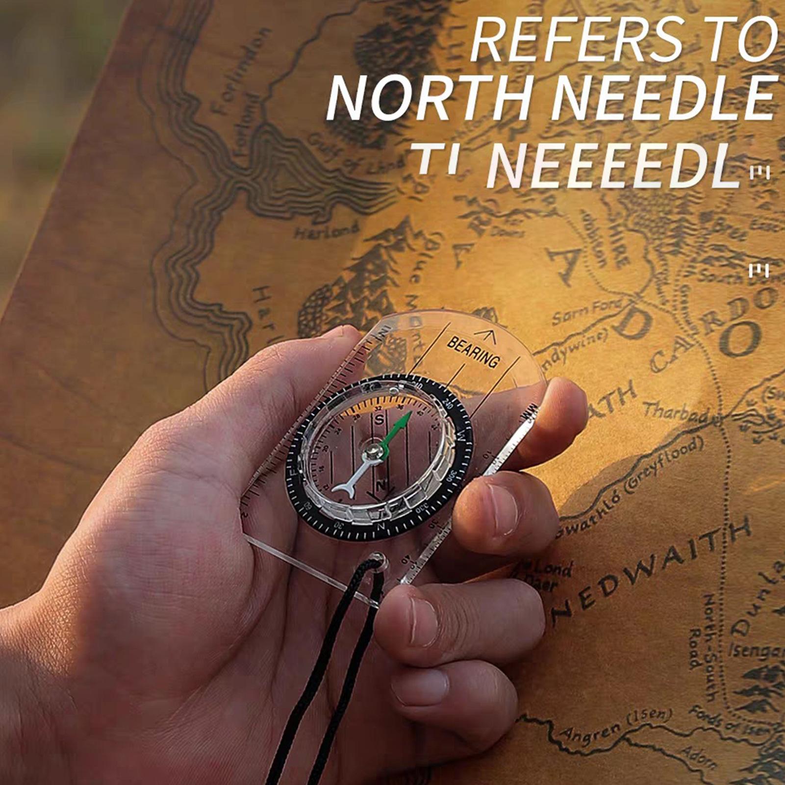 Mini Portable Compass for Hiking & Survival Outdoor Navigation Tool
