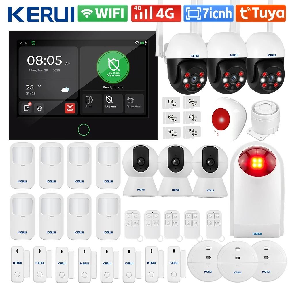 KERUI G70 Tuya WiFi+4G Home Security Alarm System