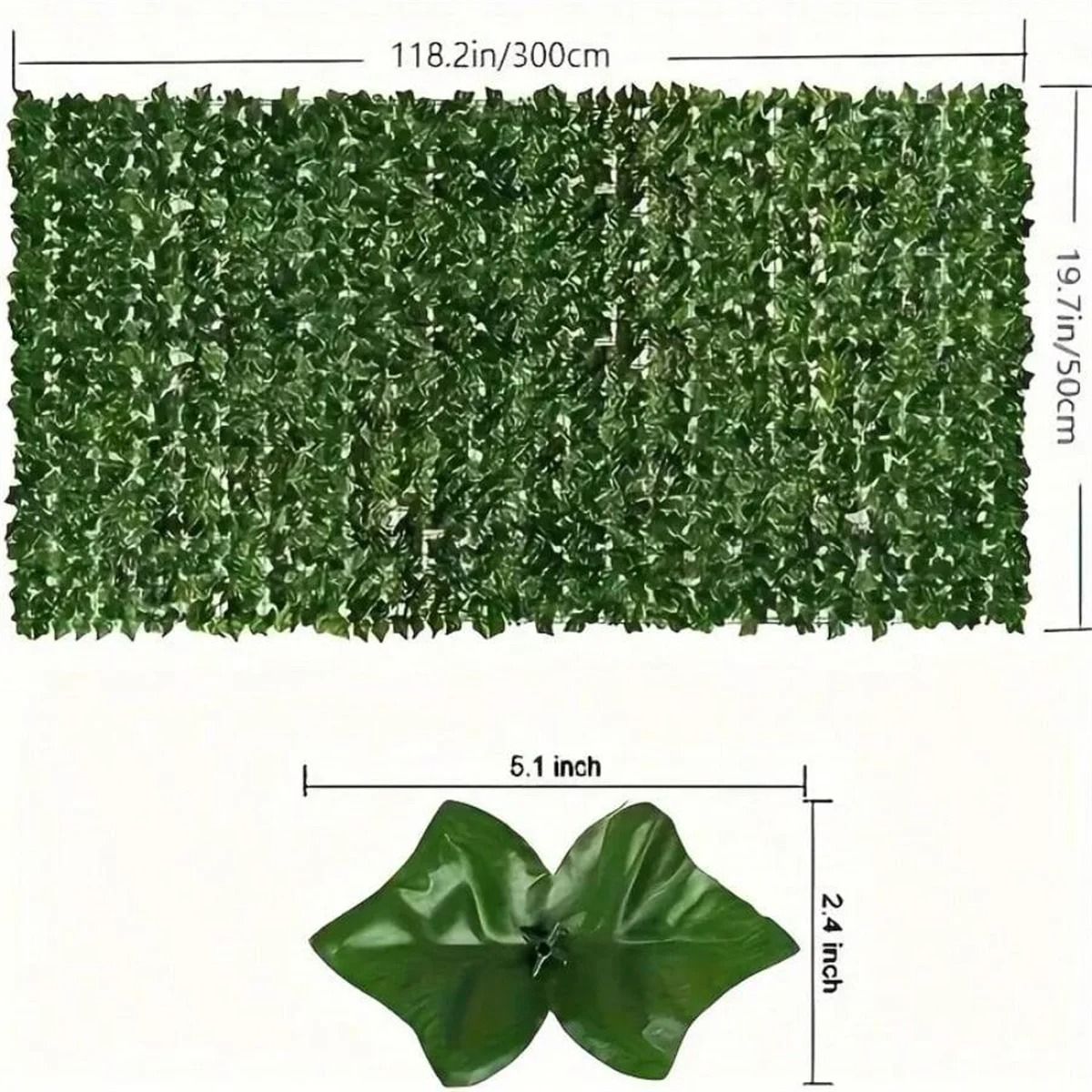 UV-Resistant Artificial Ivy Privacy Fence & Wall Screen