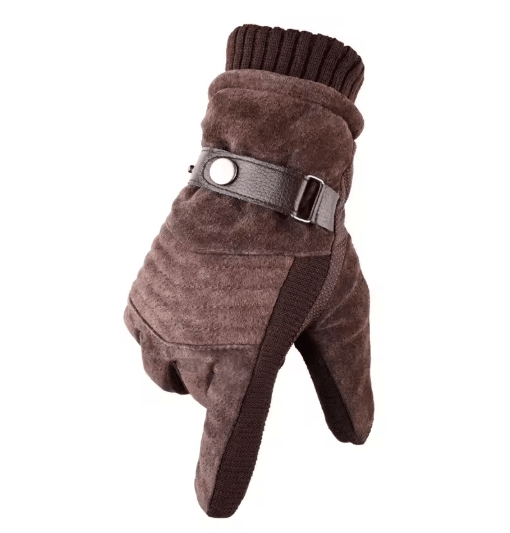 Touch Screen Winter Gloves for Men Genuine Leather Full Finger Warm Outdoor Gloves