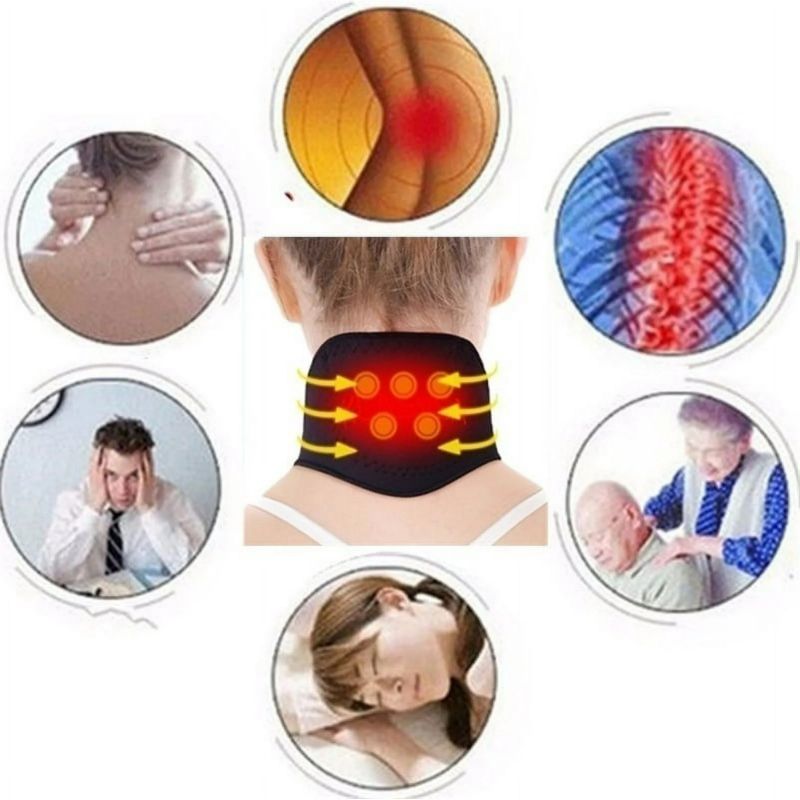 Magnetic Cervical Massage Neck Support Brace, Self-Heating Warmth for Relaxation, Reusable Without Electricity