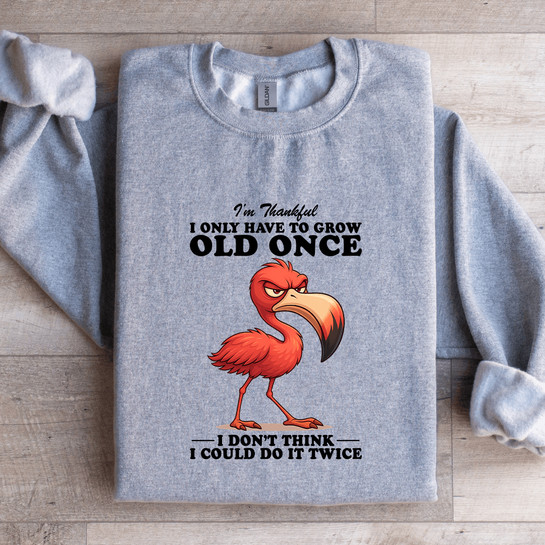 I'm Thankful I Only Have To Grow Old Once Sweatshirt