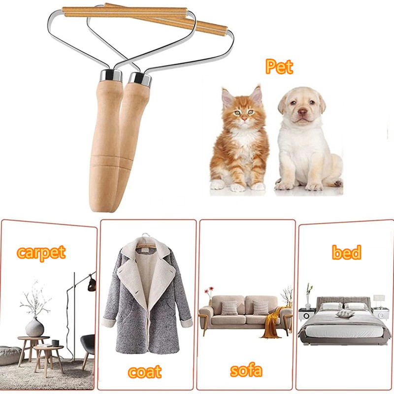 Portable Manual Hair Removal Agent, Carpet Wool Coat Clothes Shaver, Depilatory Ball Knitting Plush Double-Sided Razor