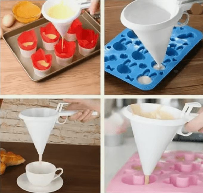 Adjustable Baking Batter Dispenser Funnel