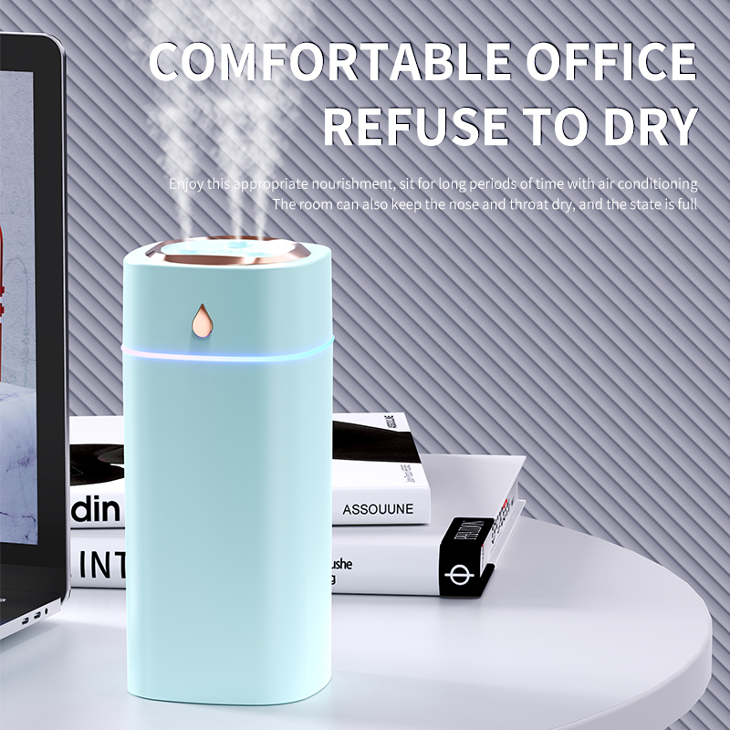 Triple Misting USB Humidifier for Bedroom Dormitory Office Use