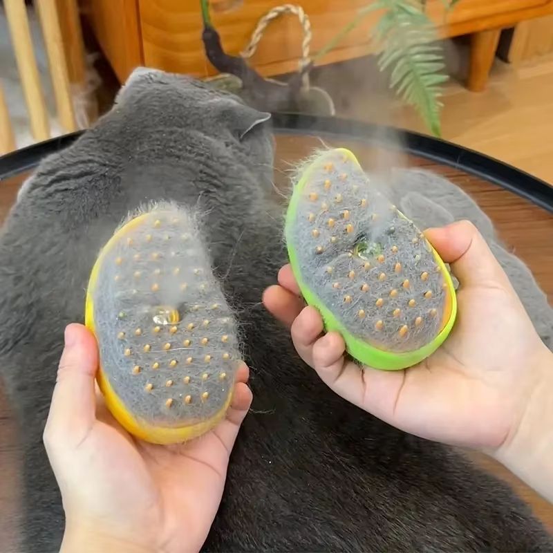 3 in 1 Steam Dog Brush for Gentle Pet Grooming and Deshedding