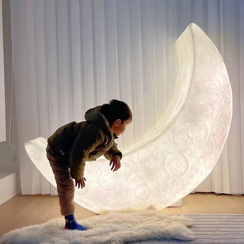 Moon Lamp Floor Lamp Creative Crescent Light for Home Decor