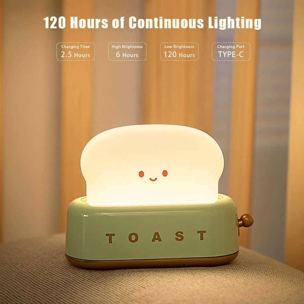 BANDIAN Bread Toast Cartoon LED Night Light