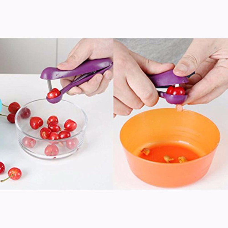 Easy Press Cherry Pitter and Olive Seed Remover Tool