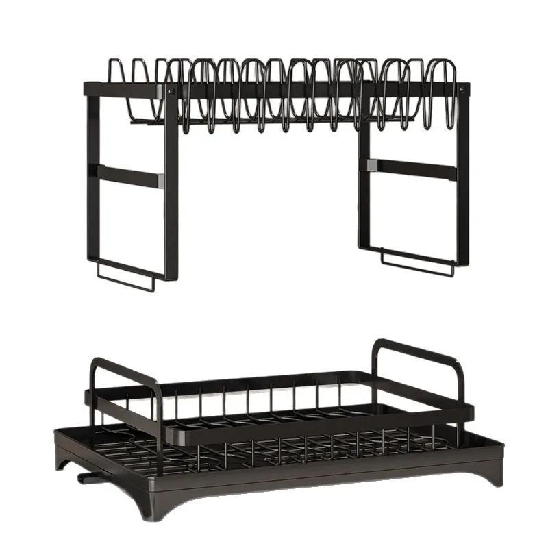 Multi Functional Dish Drying Rack with Chopsticks Holder Drain Kitchen Organizer
