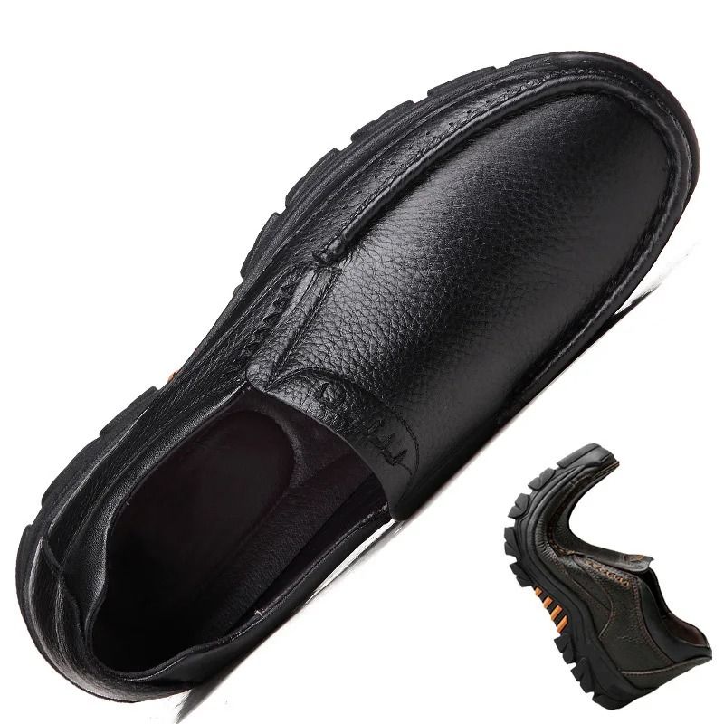 Gemini said 100% Genuine Leather Thick Sole Loafers