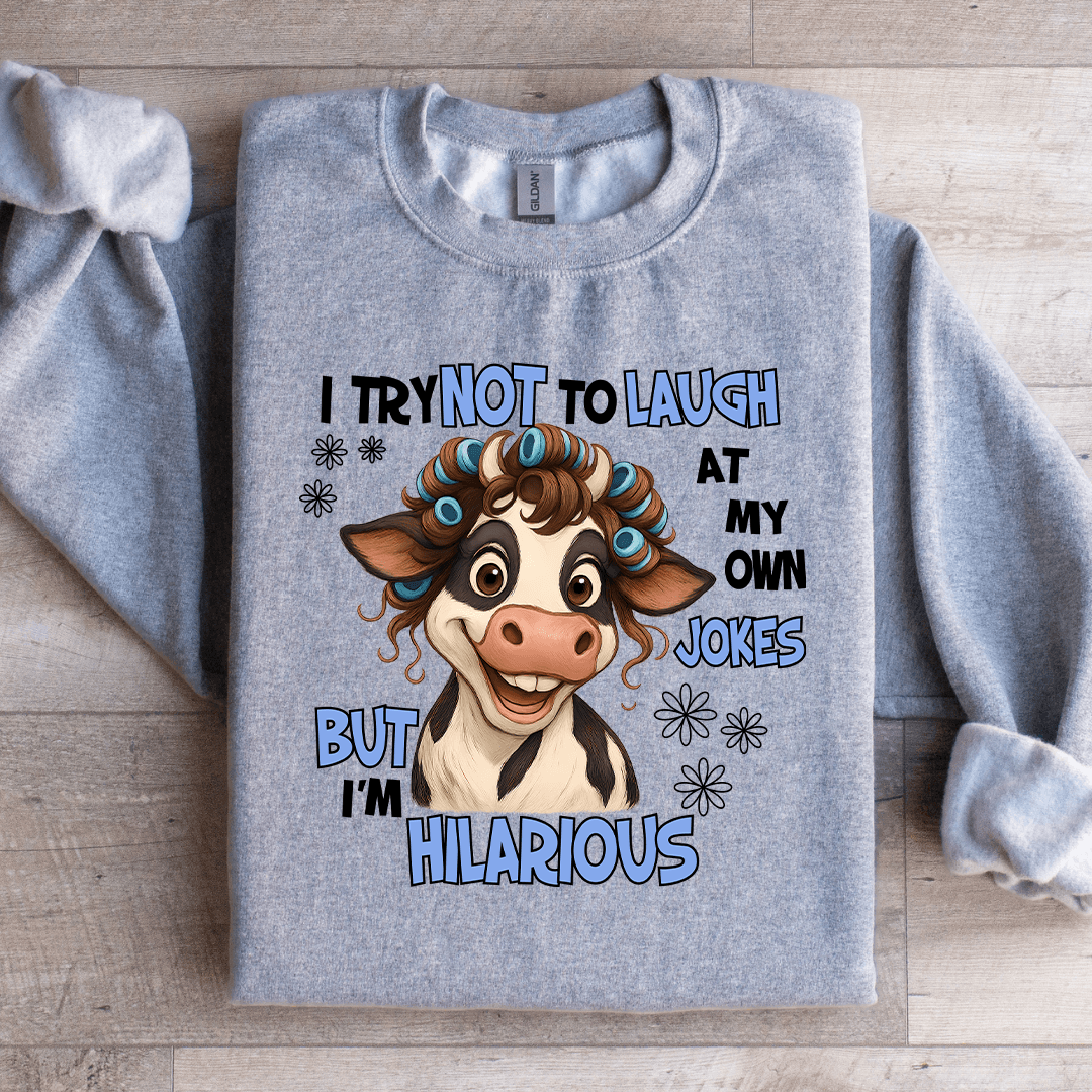 I Try Not To Laugh At My Own Jokes Sweatshirt