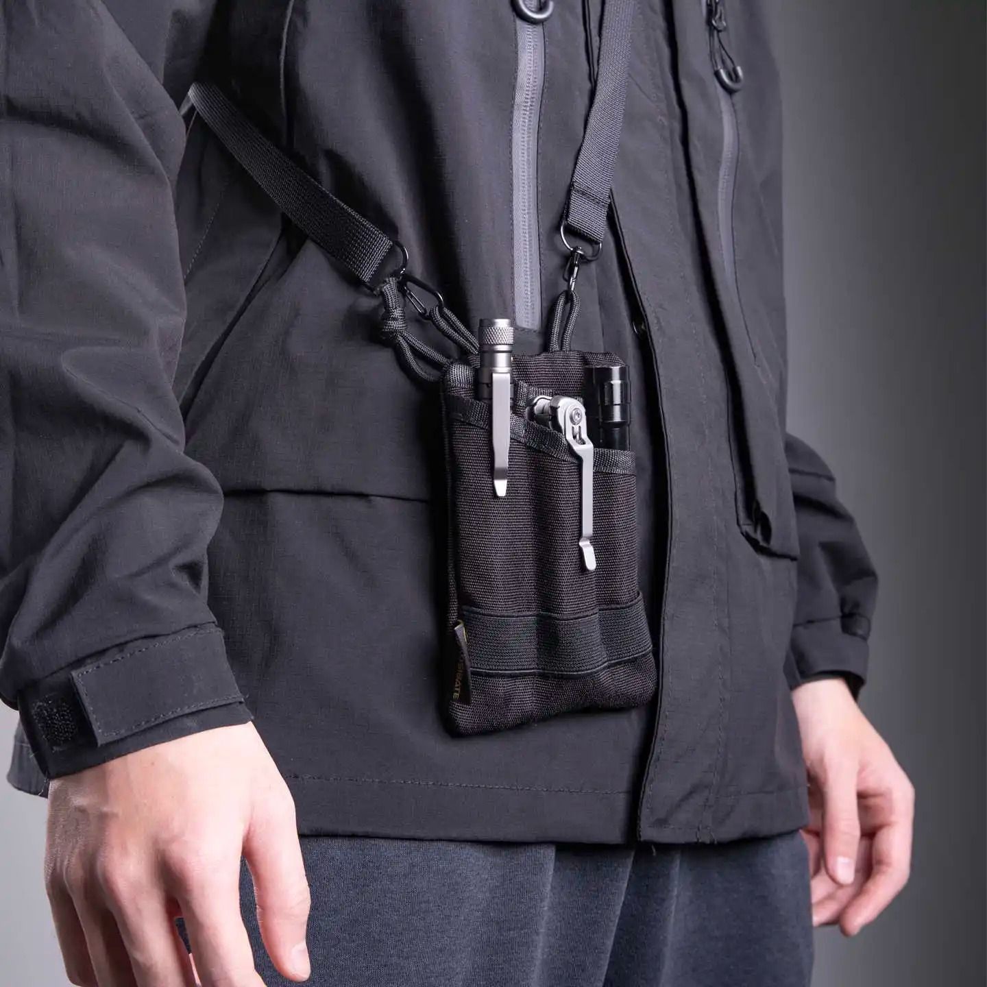 Tactical Molle EDC Pouch and Compact Utility Wallet