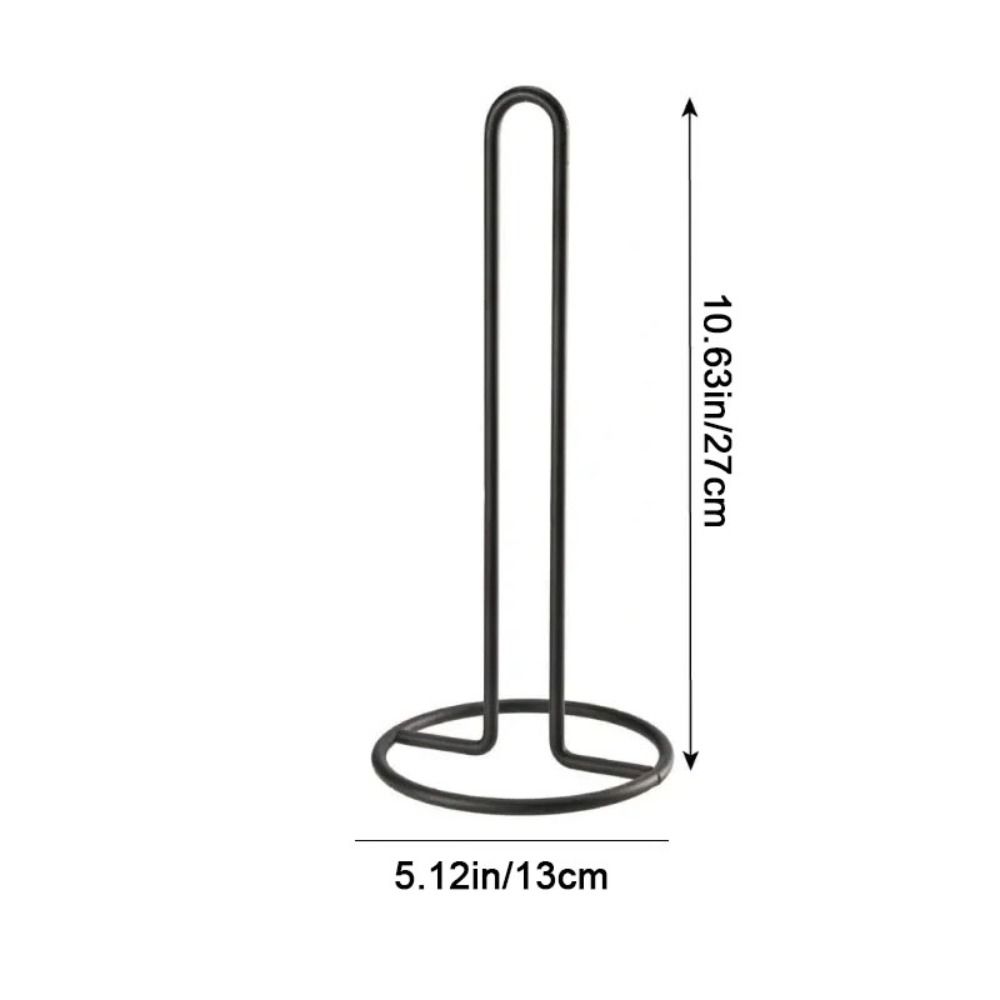 Premium Stainless Steel Paper Towel Holder, One-Handed Vertical Napkin Stand