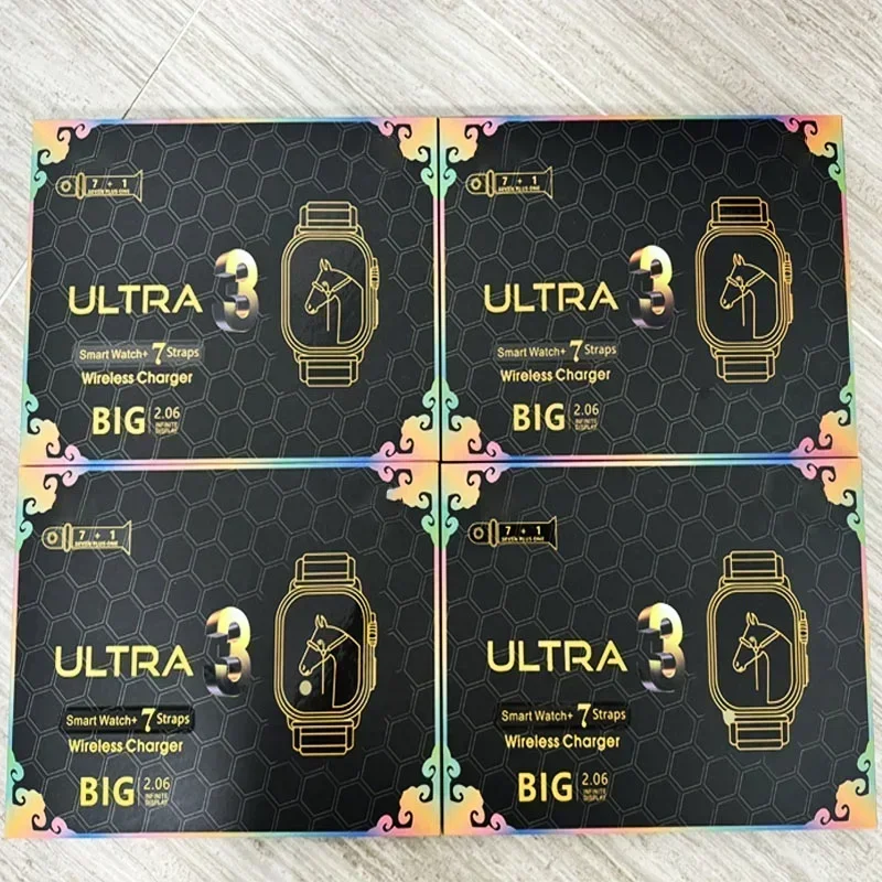 New Watch10 Ultra 3 Smartwatch, 7 Watch Straps, 2.2
