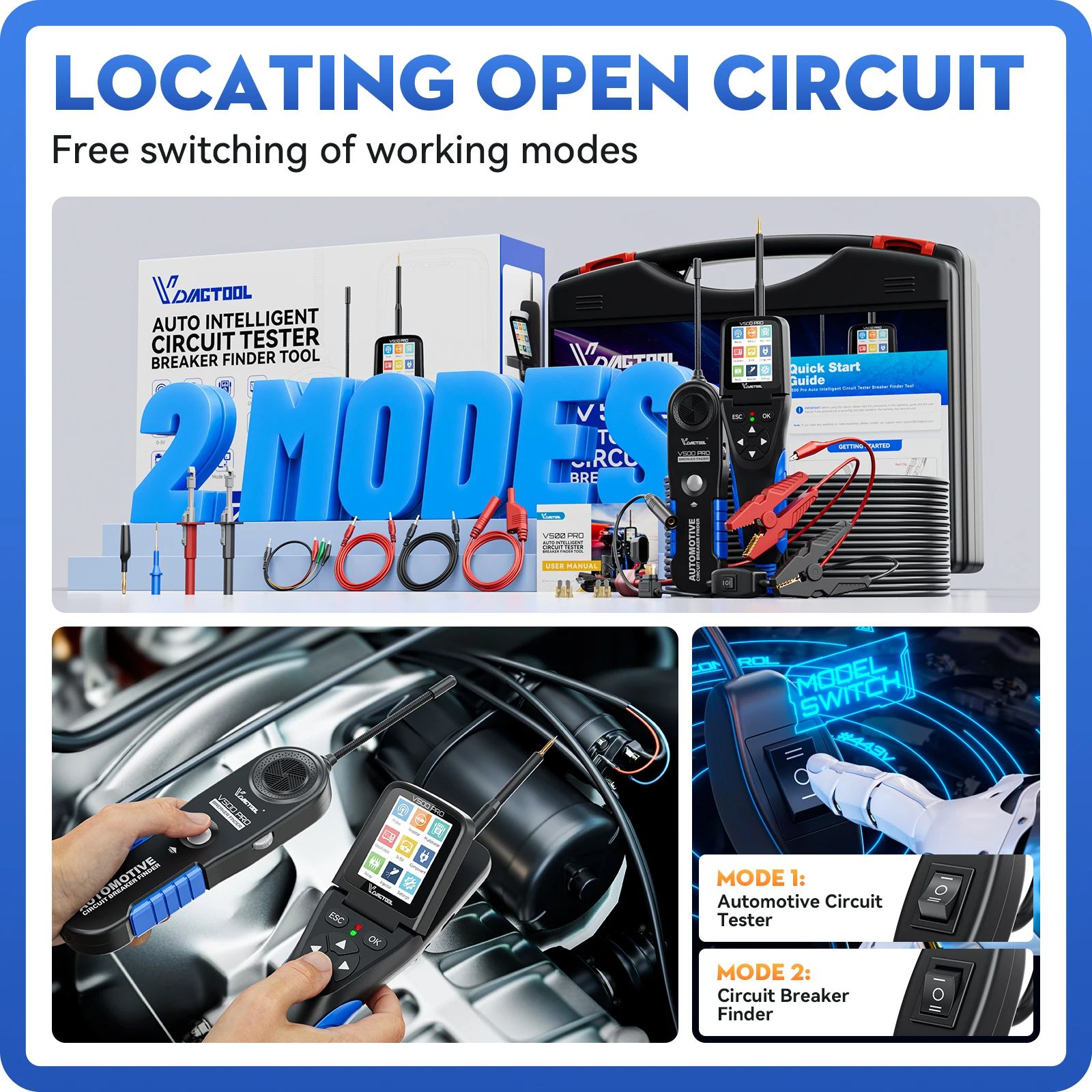 Automotive Power Circuit Probe Tester, Complete Electrical System Diagnostic Tool