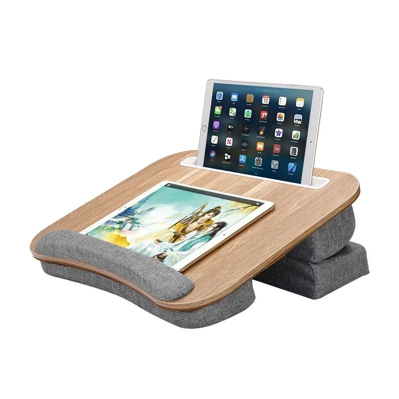 Multifunctional Portable Lap Desk with Built-in Media Slot and Dual Comfort Cushion