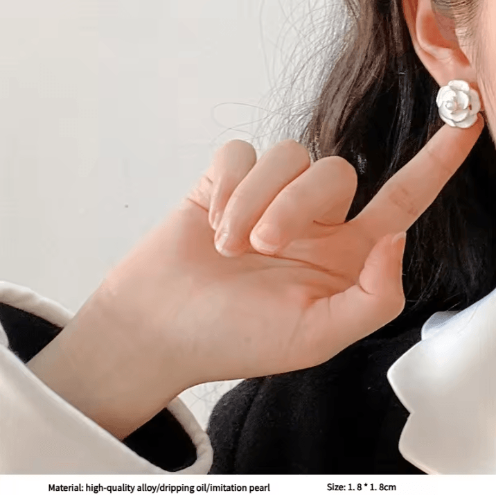 Korean Gold Color Hoop Earrings – Elegant Geometric Statement Earrings Vintage Luxury Jewelry Gift for Women