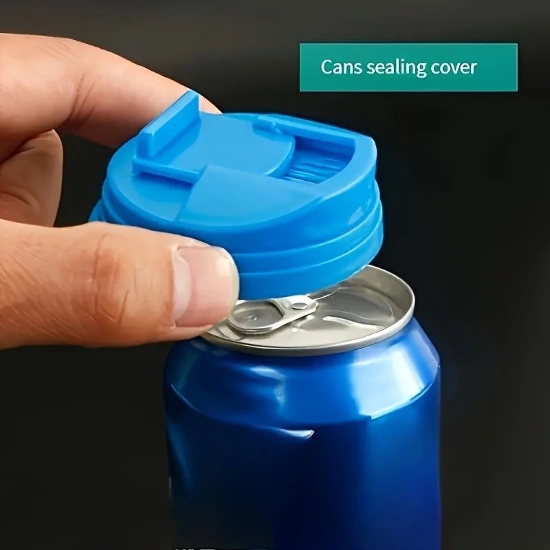 Reusable Beverage Can Cover Sealing Lids for Soda Cola – 3 or 6 pcs Leakproof Drinkware Accessories