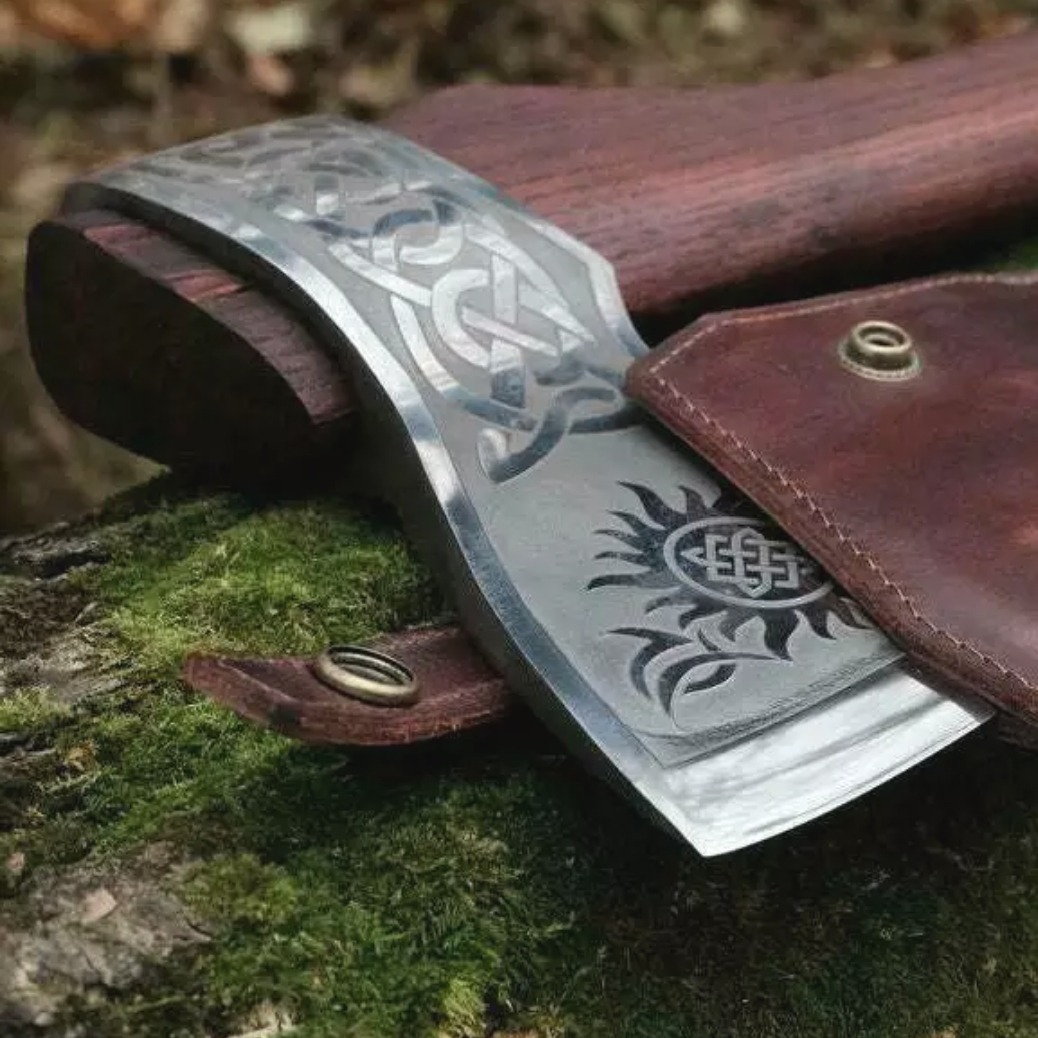 Handmade Steel Tomahawk Axe Integral Hatchet Hunting Axe