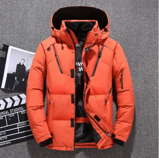 Mens Thermal Ski Suit Set Waterproof Down Jacket & Snowboard Bib Pants