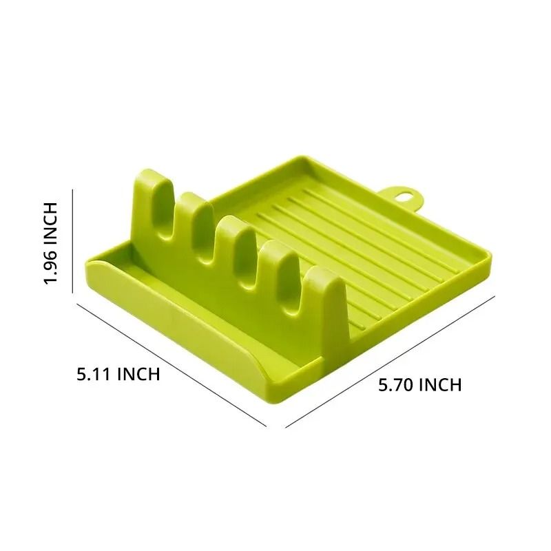 Multi Function Spatula and Pot Lid Rack Countertop Spoon Holder