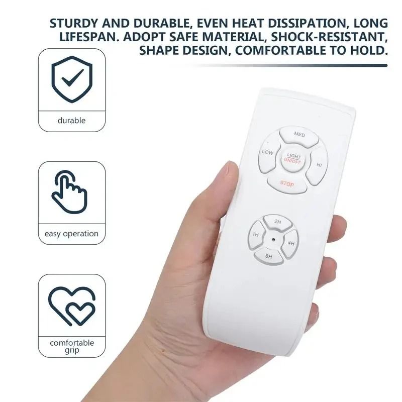 Universal Ceiling Fan Lamp Remote Control Kit with Timing and Wind Speed Adjustment