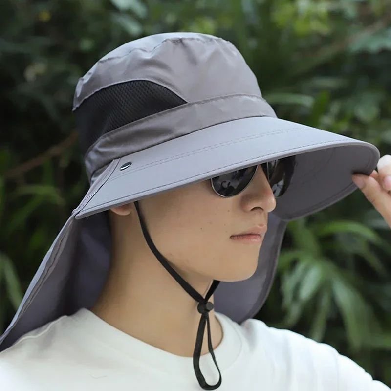 Removable Flap UV Protection Sun Hat – Convertible Wide Brim Fishing & Hiking Bucket Hat