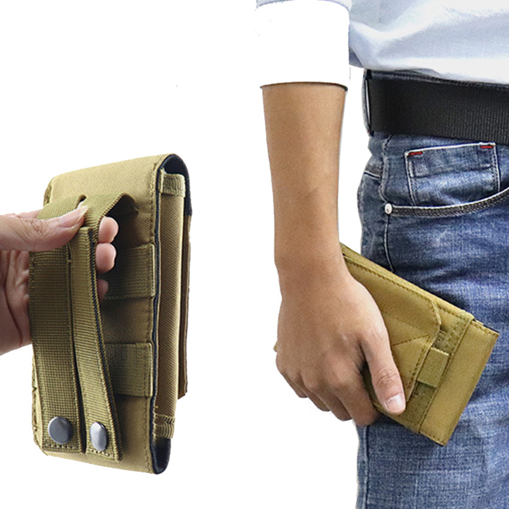 Tactical Molle Phone Pouch Belt Holder Durable Outdoor Waist Carry Bag