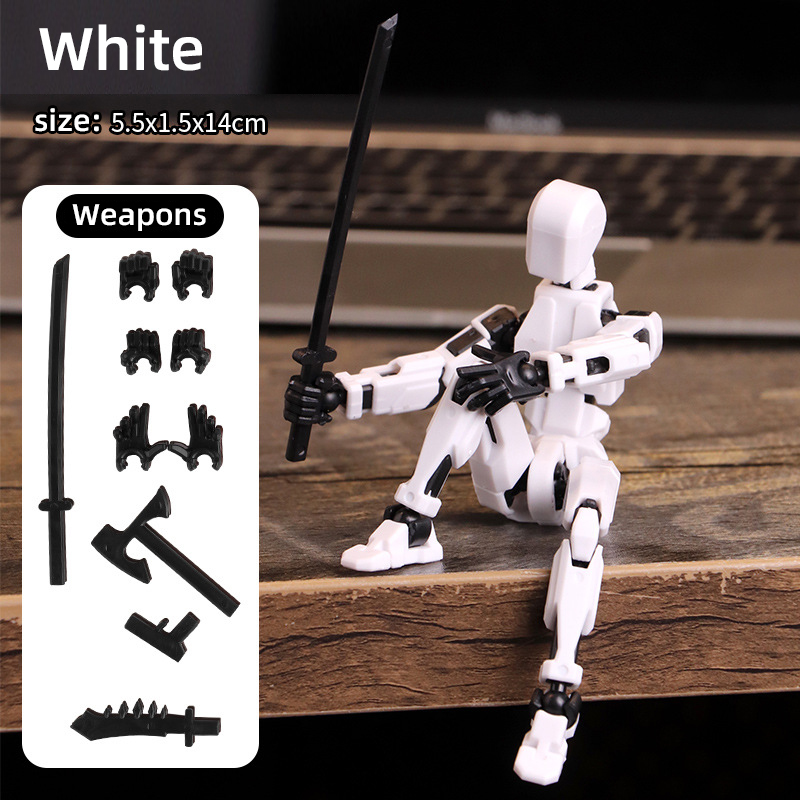 Movable Shapeshift Robot Mannequin Action Figure Multi Jointed Design for Kids & Adults