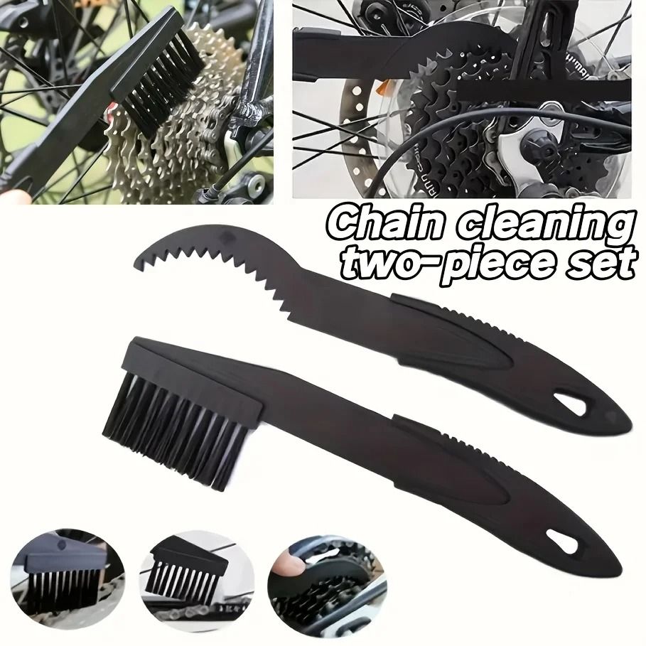 Cleaning Chain Brush Two piece Set Mountain Bike Chain Gear Cleaning Tool Riding Equipment Bike Chain Cleaning Tool