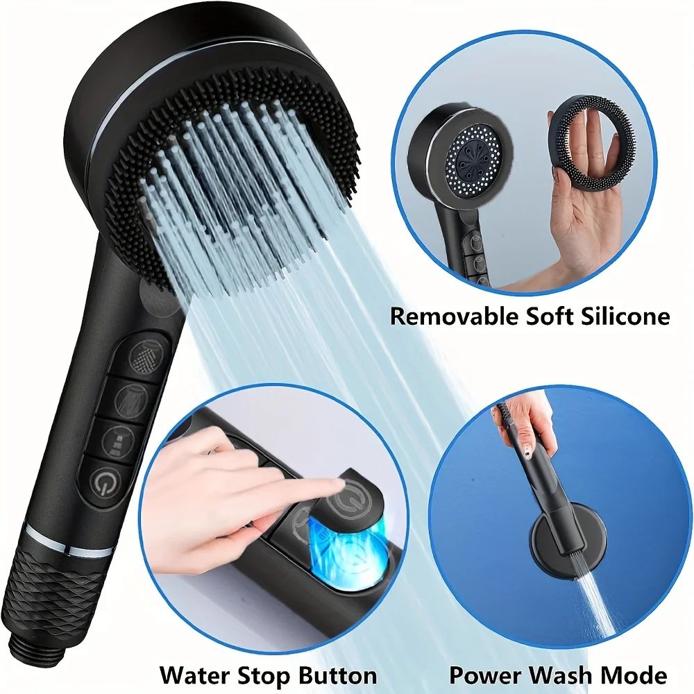 High Pressure Self Cleaning Shower Head