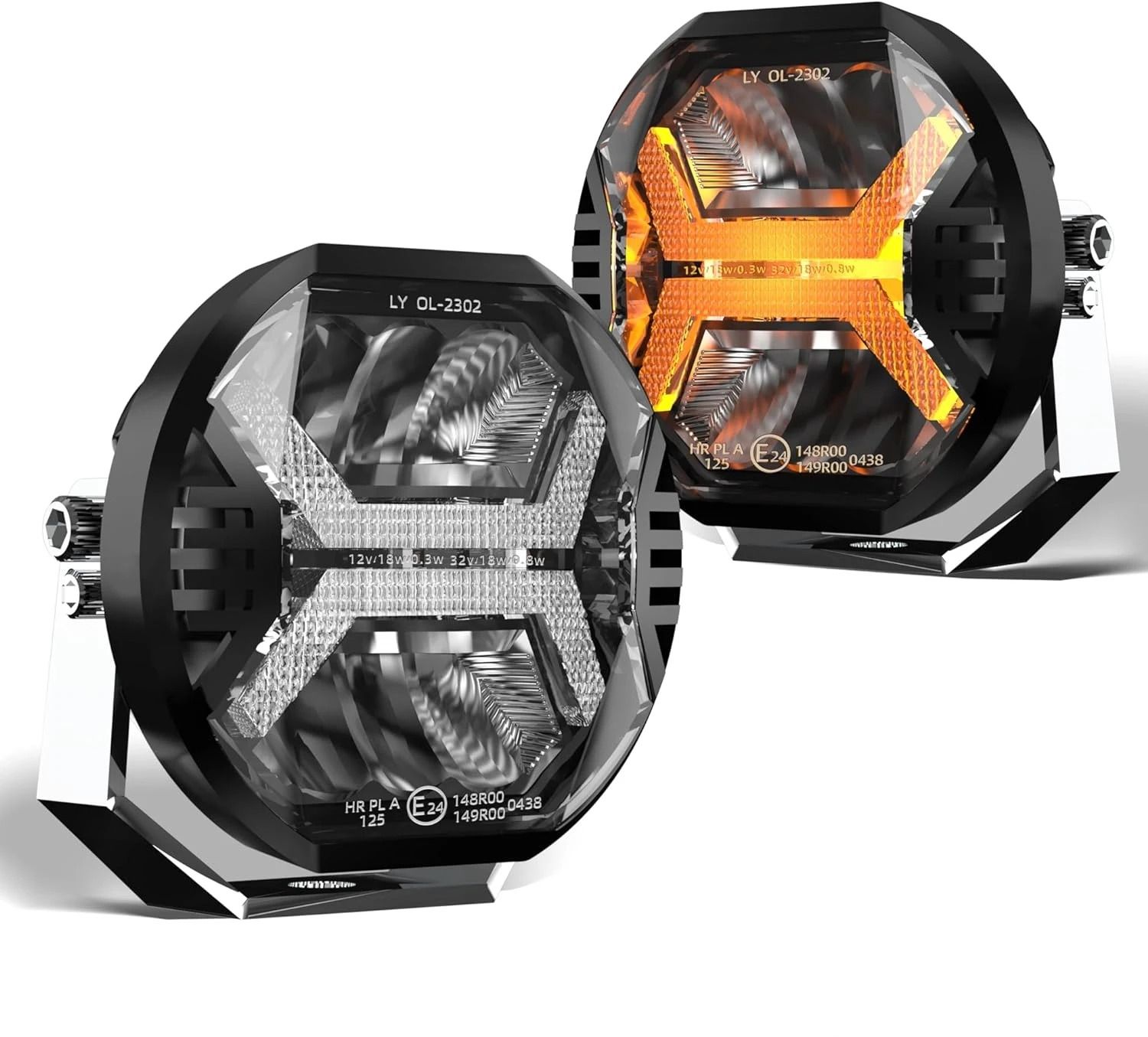 4-Inch High-Intensity LED Offroad Work Light | Amber DRL Driving Light & Spotlight for 4x4, Trucks & Tractors