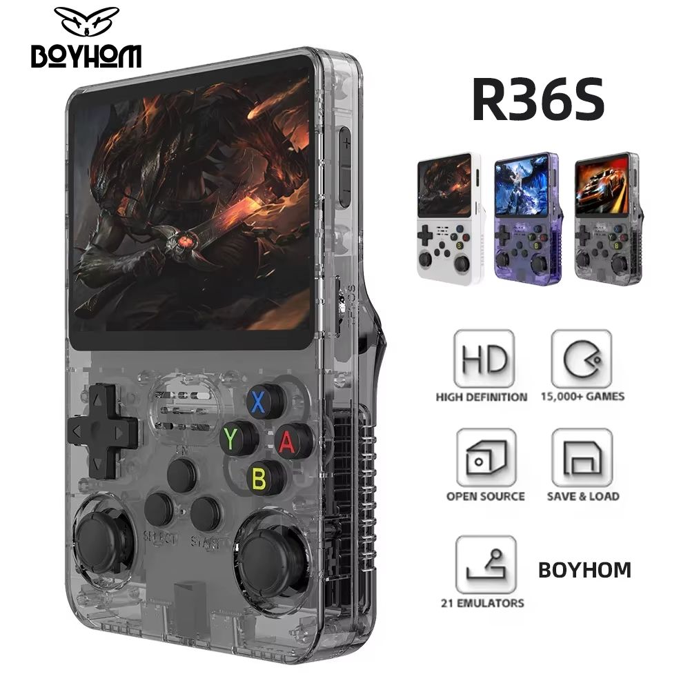 R36S Retro Handheld Game Console – 128GB Linux System, 3.5