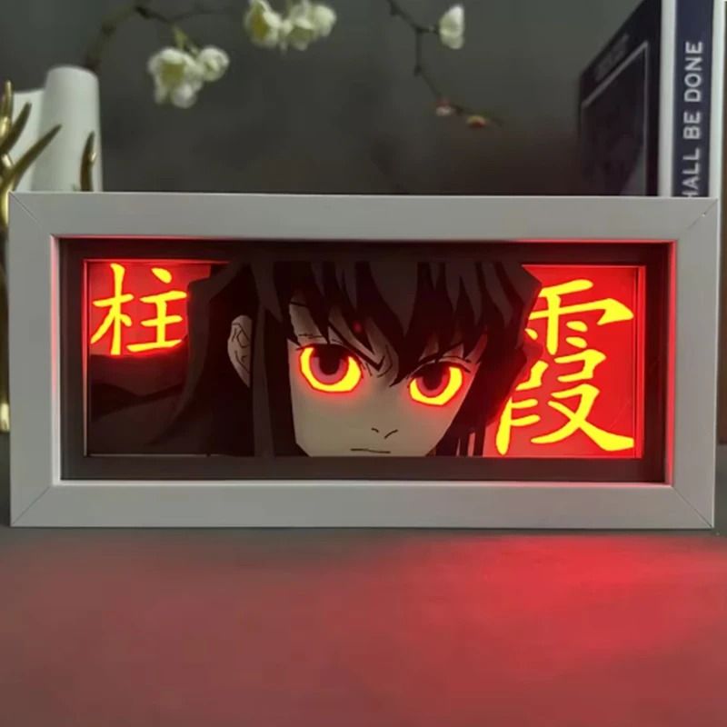 Demon Slayer Tanjiro 3D LED Anime Light Box Night Light