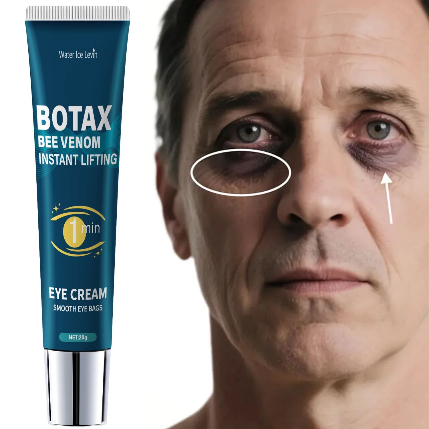 Caffeine & Retinol Eye Firming Gel for Fine Lines and Dark Circles