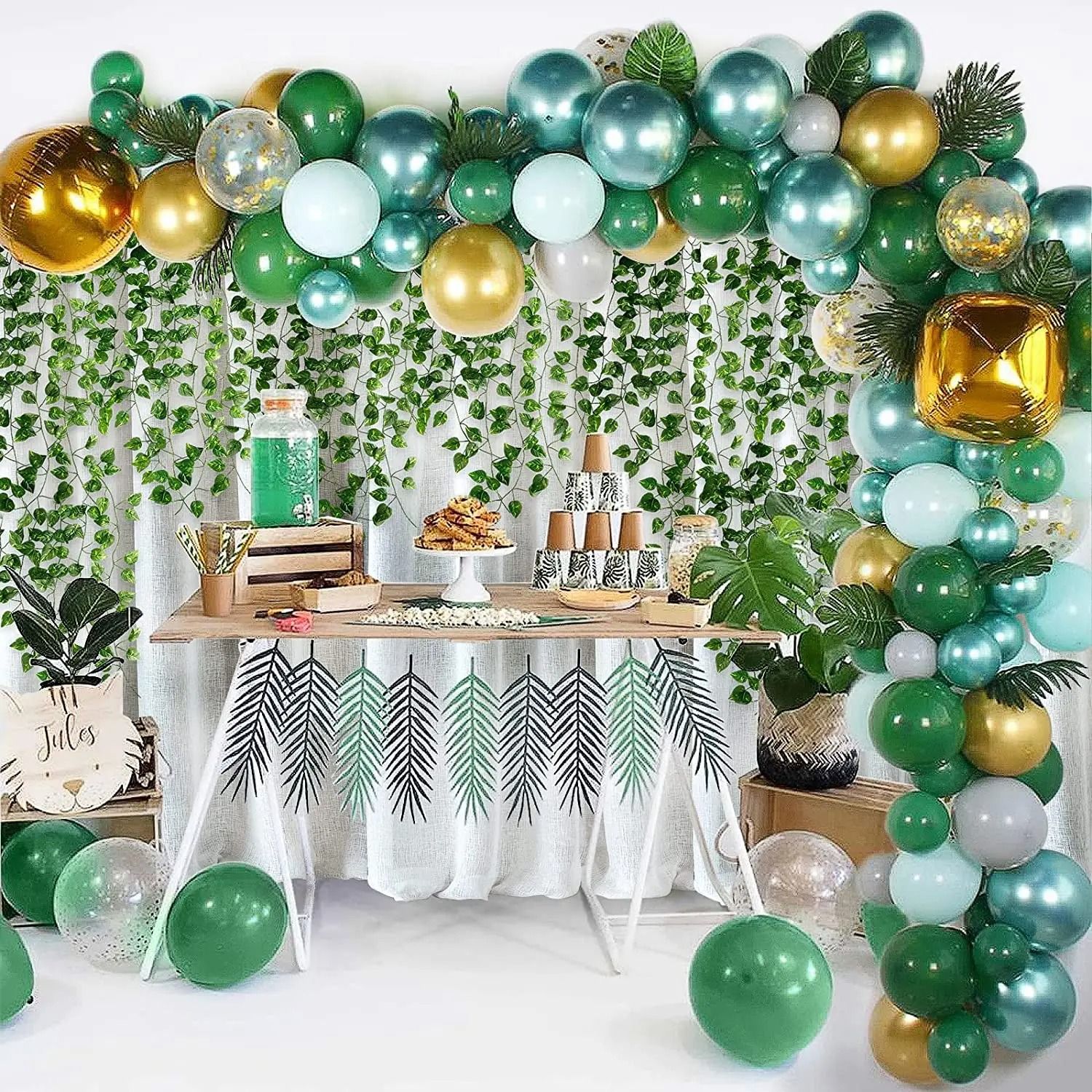 Artificial Ivy Leaves Garland Set Realistic Hanging Vine Decor for Home and Events