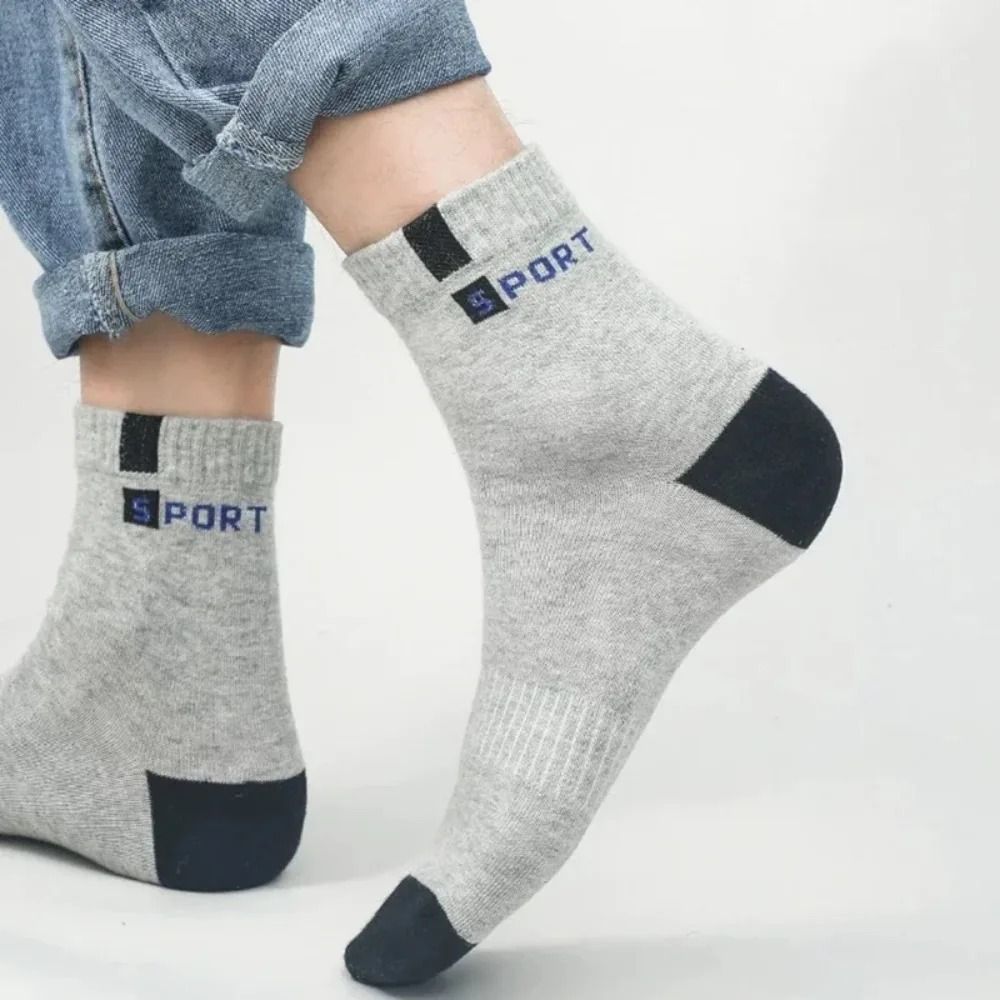 Men Bamboo Fiber Socks Breathable Odor Control Cotton Blend