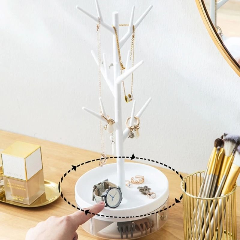 360-Degree Rotating Multi-Purpose Jewelry Rack