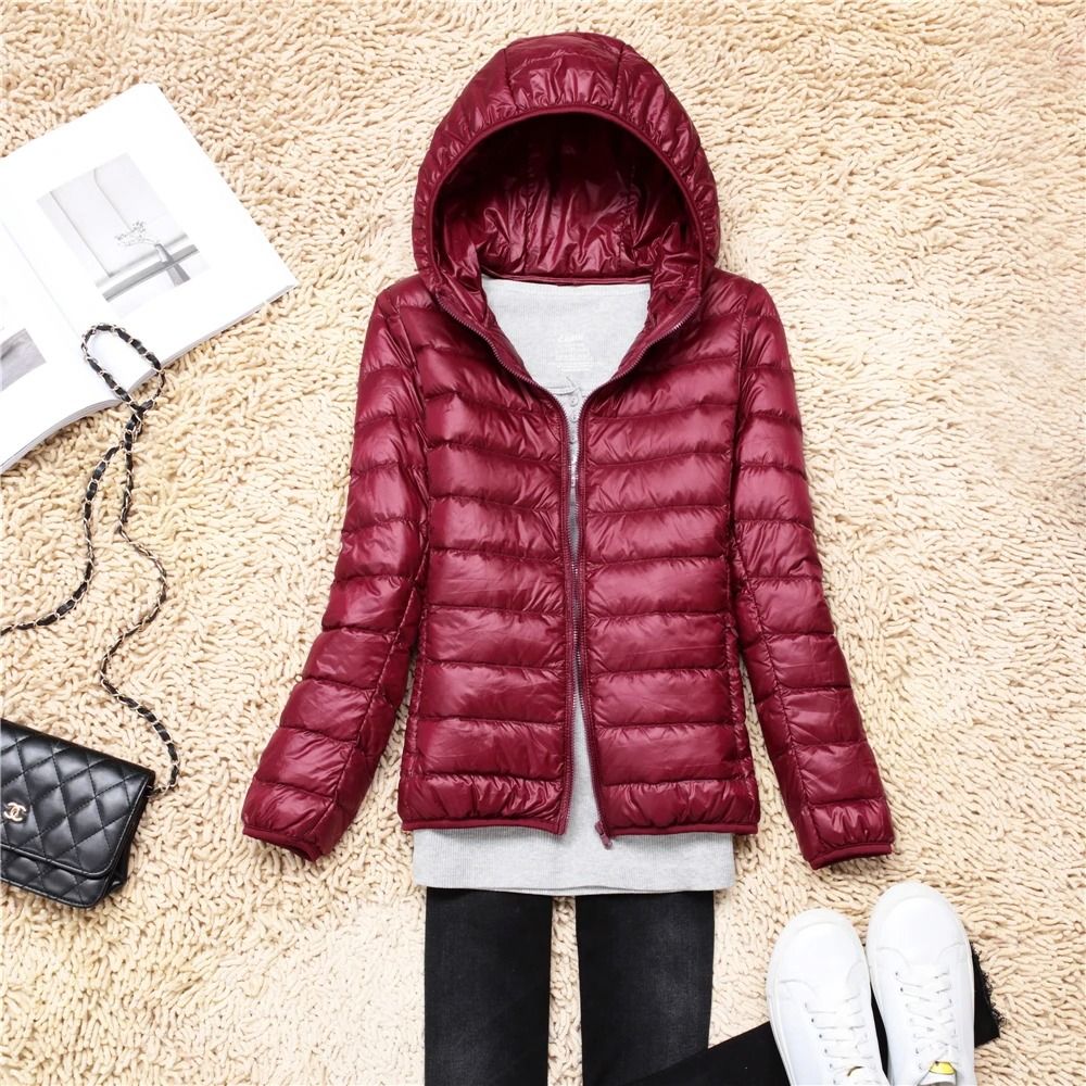 Ultra Lightweight Packable Hooded Puffer Jacket